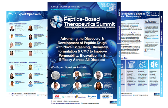 Brochure for the 3rd Peptide-Based Therapeutics Summit 2026